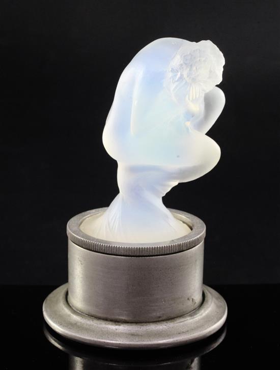 Sirène/Small Mermaid. A glass mascot by René Lalique, introduced 1920, No.831 Height overall 12.8cm.